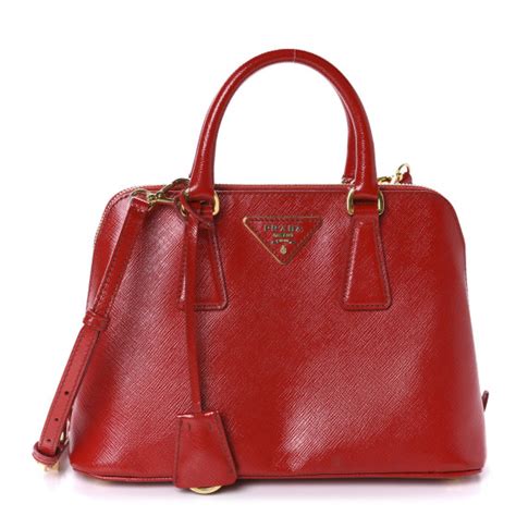 prada saffiano vernice mini promenade rosso|Prada Small Saffiano Vernice Promenade Tote .